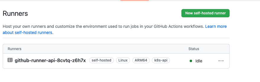 Setup GitHub Runner on K8S.