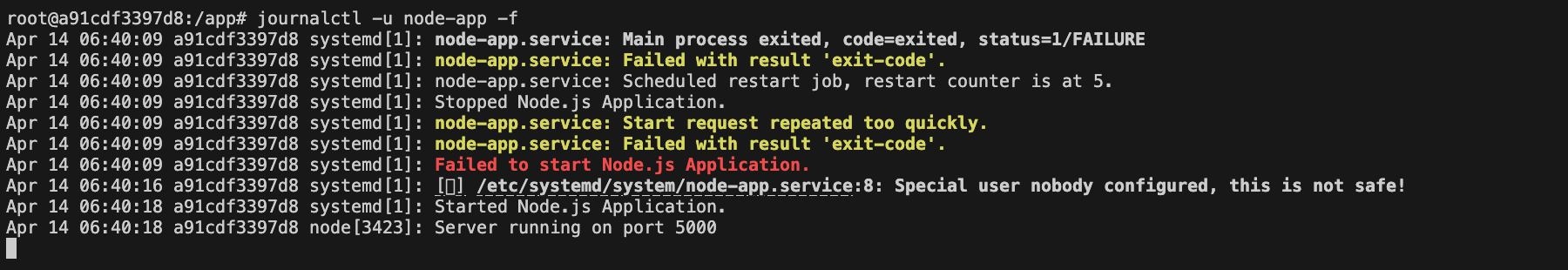Managing Your Node.js App with systemctl