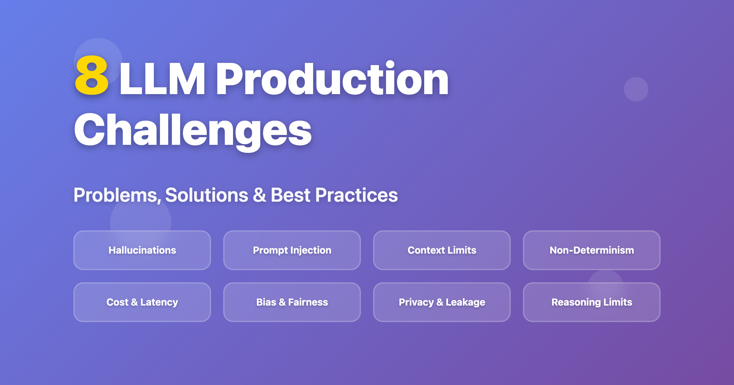 8 LLM Production Challenges: Problems, Solutions