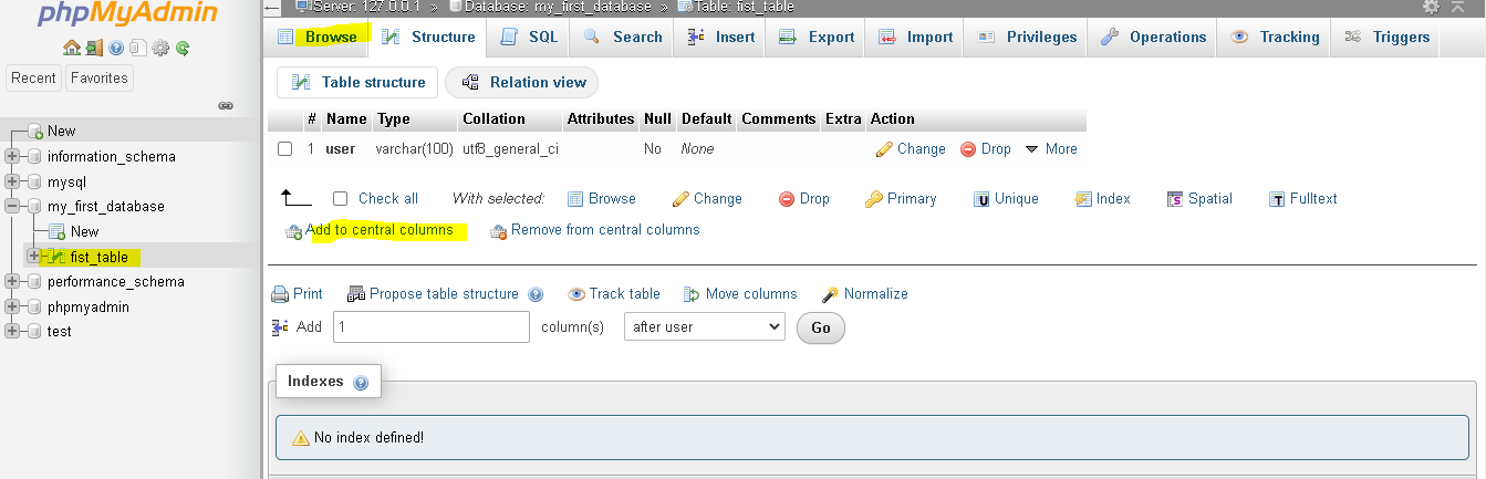 Set up and work with MySQL on Windows with XAMPP