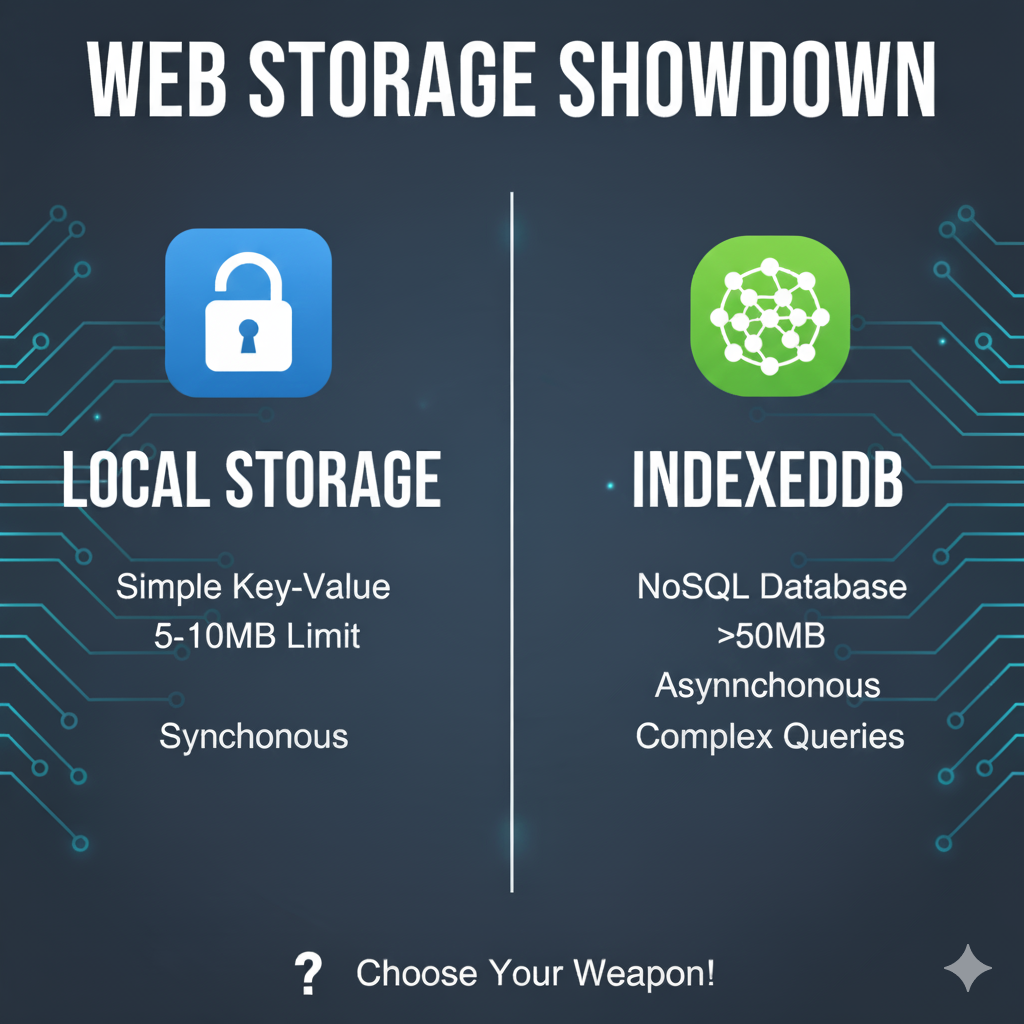 LocalStorage vs IndexedDB: Choosing the Right Solution for Your Web Application